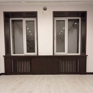 Оформление оконных проемов: откосы, подоконники, радиаторные экраны.