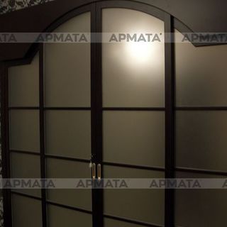 Раздвижные двери из массива бука. Арочная дверь (ложная)