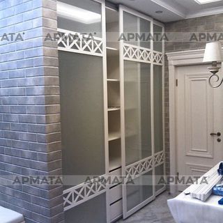 Двери остекленные раздвижные из массива дуба по эскизу заказчика