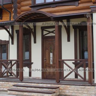 Дверь входная филенчатая с зеркальными вставками